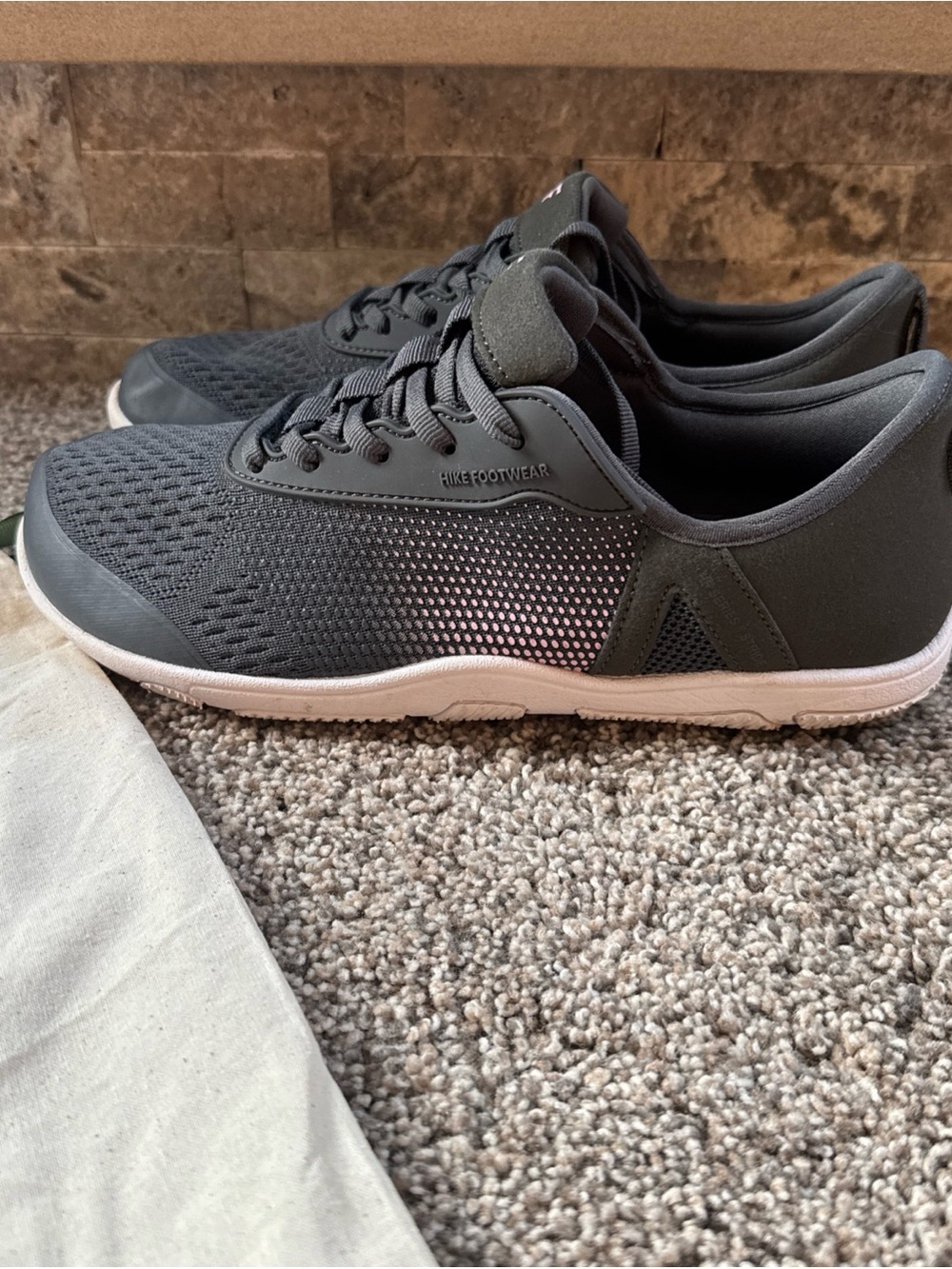 Hike Footwear Stride Womens Size 40 US Size 9-9.5 Dark Grey Pink Worn Once EUC